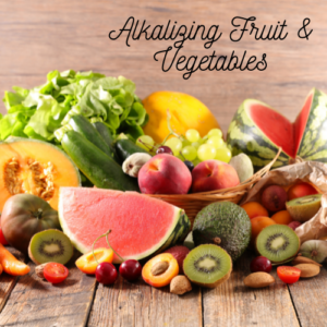 Alkalizing Fruits and Vegetables are the key to better health and wellness.  Because they are alkaline they will help reduce aches and pains.