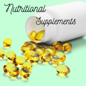 Nutritional supplements for add nutrition.  Sometimes we do not get enough nutrients from the foods we eat so need to add some extra.