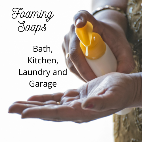 Natural Foaming soap is so nice and it will help make your home earth friendly.