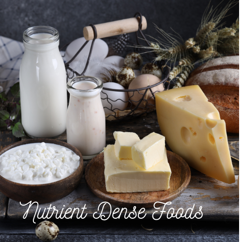 Nutrient dense dairy products provide nutrition to support new hair growth and healthier hair, skin and nails.